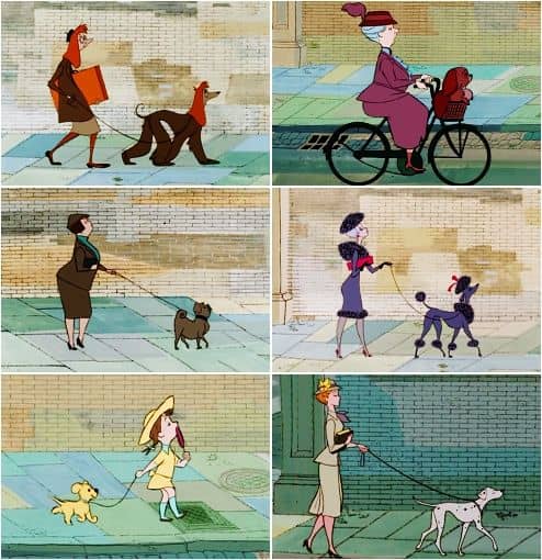 Scenes from Disney's "One Hundred and One Dalmatians"