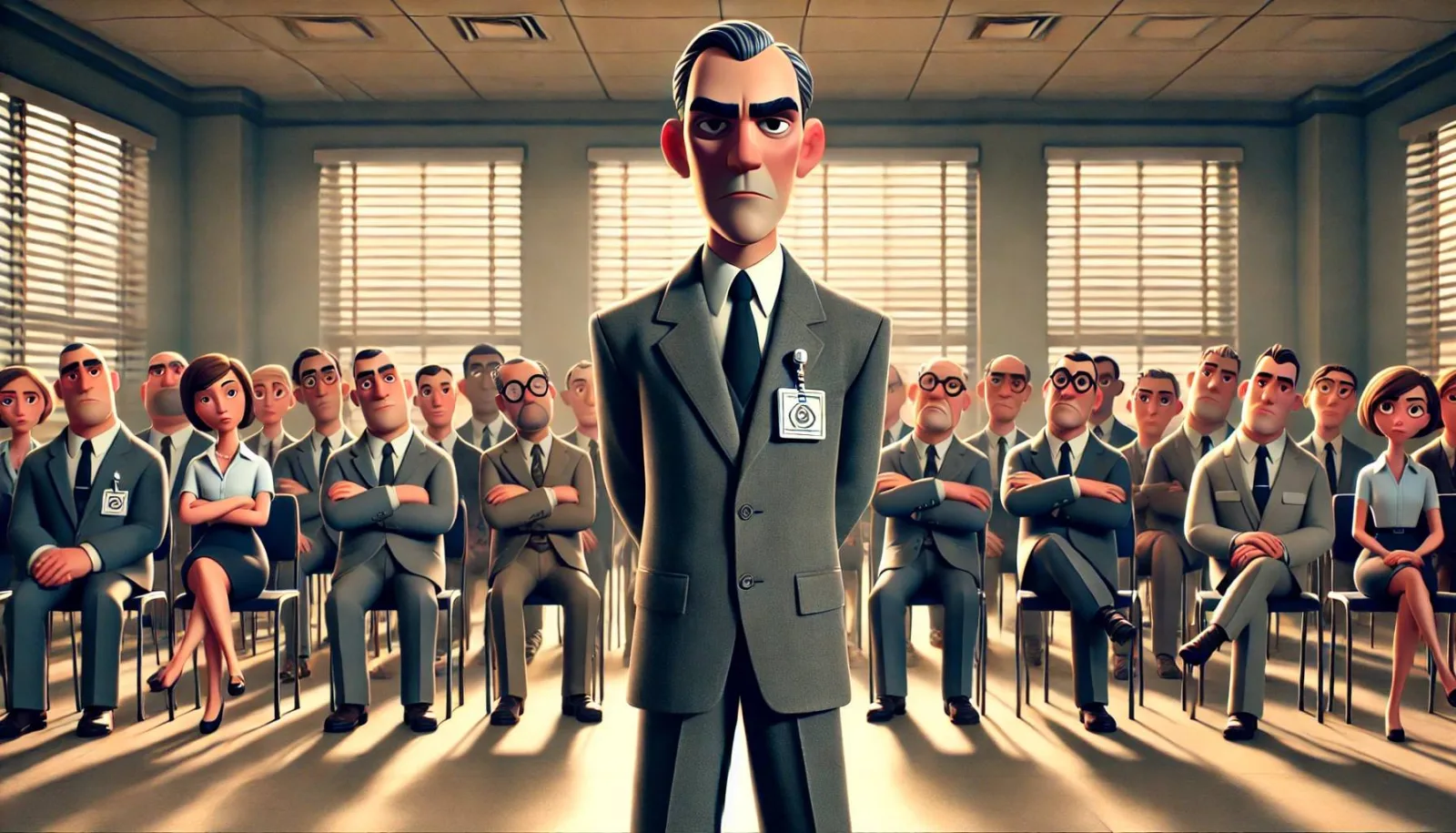 No one in this room will say a peep to this leader.
